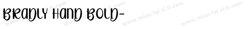 Bradly Hand Bold字体转换